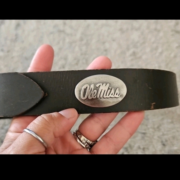 Zep Pro Adult Brown Ole Miss Leather Belt 32 - Picture 4 of 11